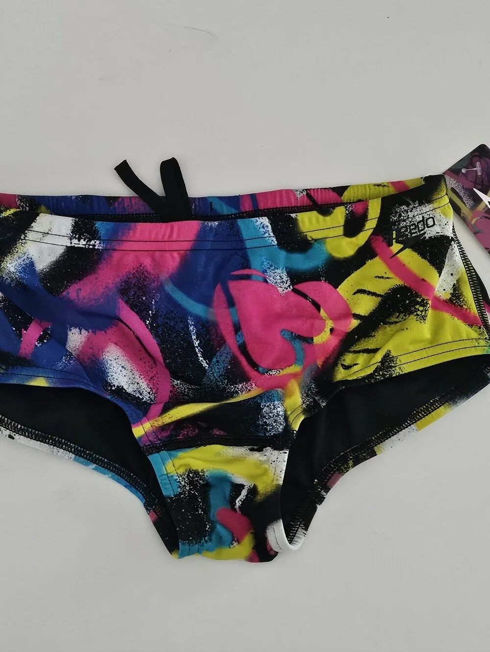 Speedo Endurance Size 28 Heartistic Flare Pink Boys Mens Swim Trunks with Elasti